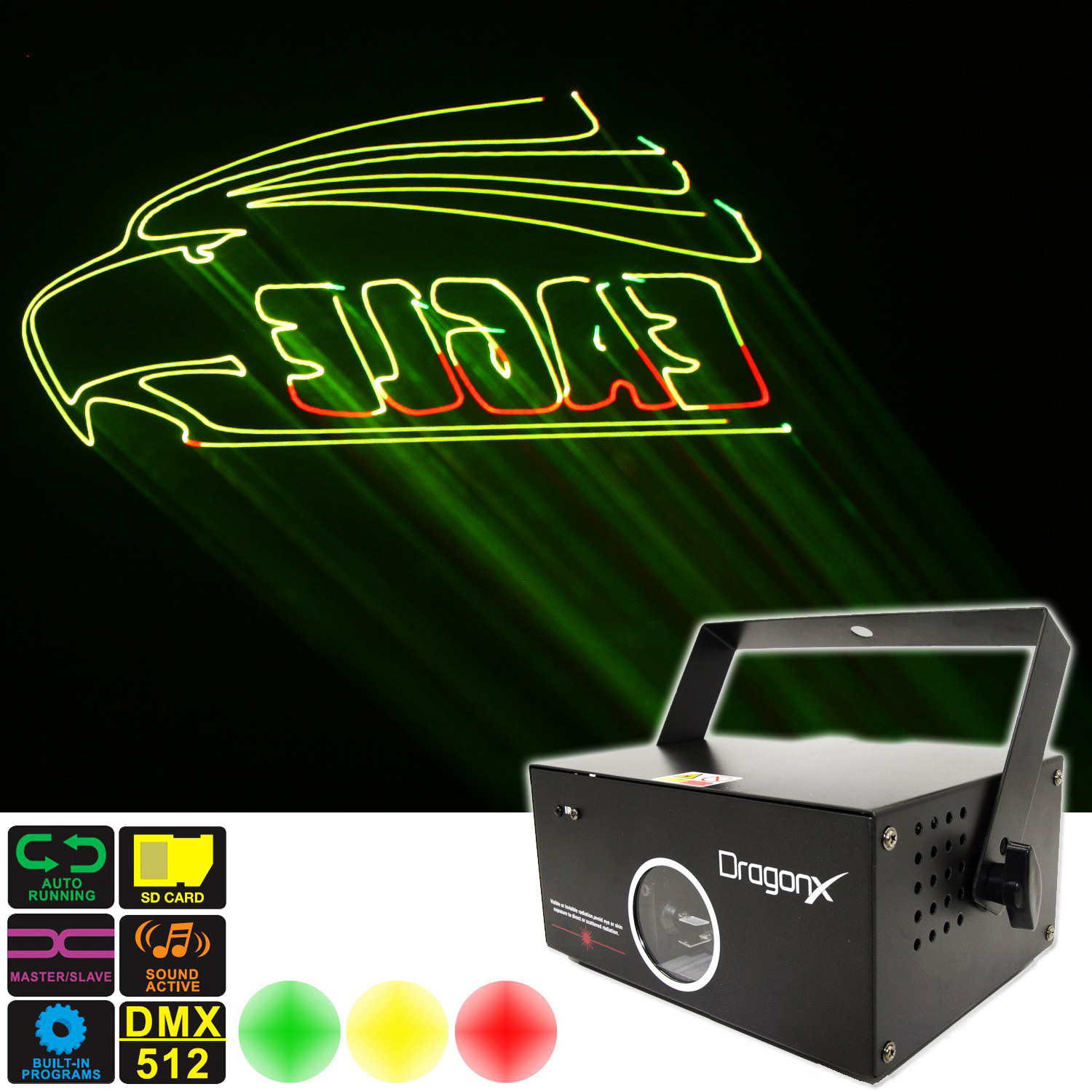 DragonX Cartoon Animated Laser Projector - Lighting-Geek