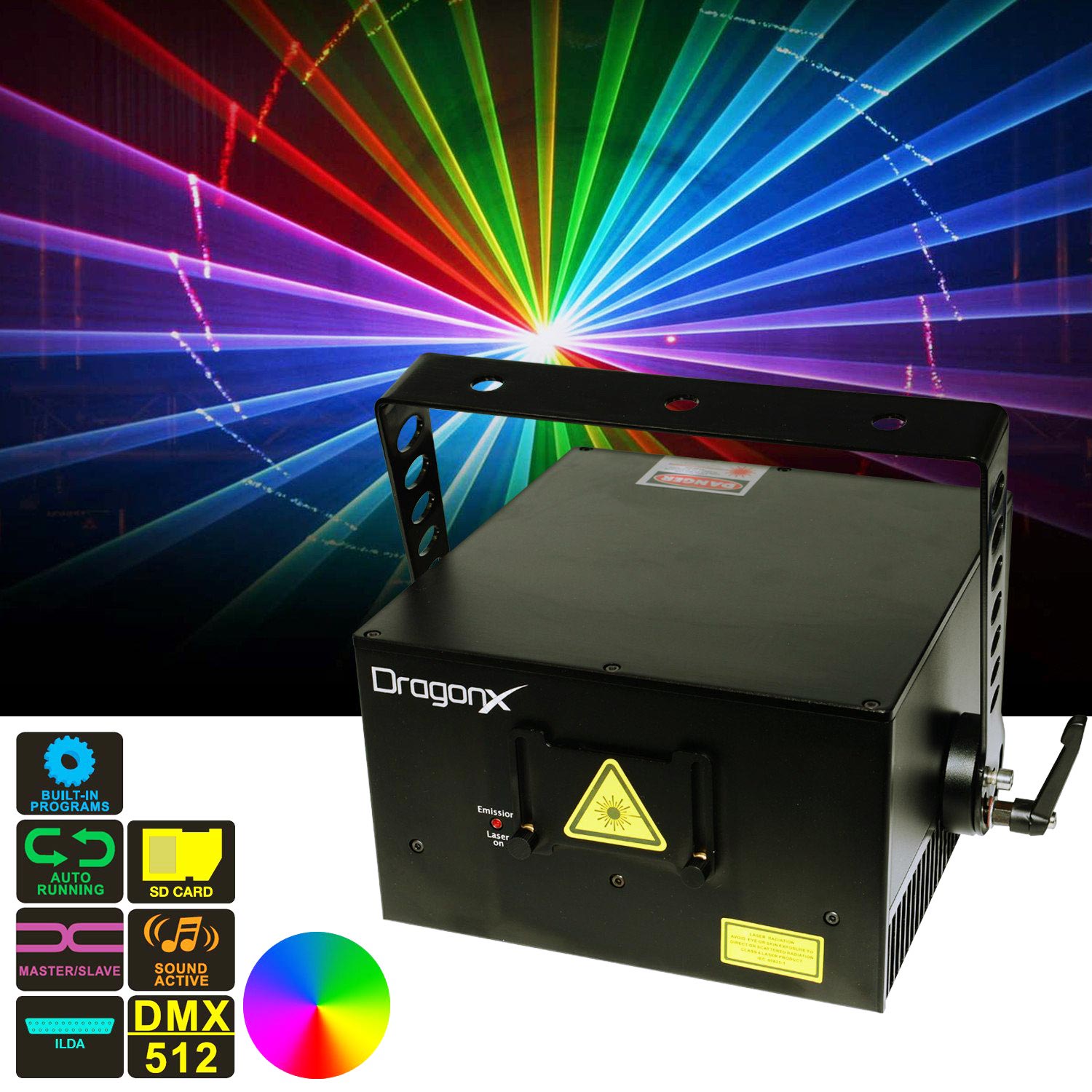 DragonX Hawk 3W 40Kpps RGB Compact Programmable Diode Laser Projector