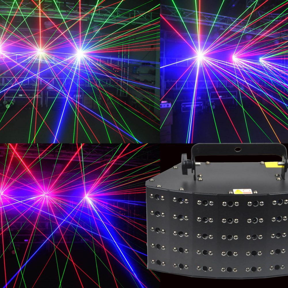 DragonX Laser Light System Projector Beam Array RGB x3